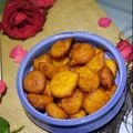 Swati Ganguly Chatterjee 's cooksnap of when they made তালের ভাপা পিঠে ও বড়া(Taler bhapa pithe O taler bora recipe in bengali).