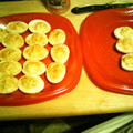 bullfrog6's cooksnap of when they made deviled eggs.