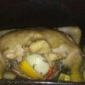 El cooksnap de Natalia cuando hizo Pollo al horno con verduras al casi chimi.