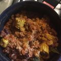 El cooksnap de Susana Boschi cuando hizo Guiso de chorizo con arroz.