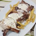 El cooksnap de Vicente Ortiz Dolera cuando hizo Chuletas de cerdo ibérico en salsa de pimienta verde 🐷🐽.
