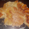 El cooksnap de Oli cuando hizo Torta de manzana invertida.