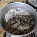 El cooksnap de Veronika Elkhovikova cuando hizo Pechugas carbonara.