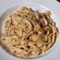 El cooksnap de Selena Grimes Rodriguez cuando hizo Tagliatelle en salsa de nueces y gorgonzola con pera.