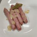 El cooksnap de Ignacio Carrión Guerra cuando hizo Salchichas frescas de pollo al vino.