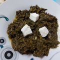 Naila Asif's cooksnap of when they made Palak Paneer 😊.