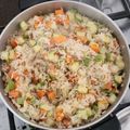 El cooksnap de Lily Cobos cuando hizo Pollo agridulce chino con arroz.
