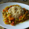 El cooksnap de Nuria Haro cuando hizo Quinoa con verduras salteadas y especies.