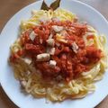 El cooksnap de Natalia cuando hizo Fideos al huevo.