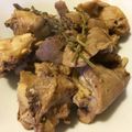 El cooksnap de Irene-Guirao cuando hizo Conejo al ajillo.