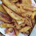Uft's cooksnap of when they made French Fries Pakora.