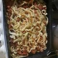 El cooksnap de paloma cuando hizo Fideos caseros con salsa de tomate natural.