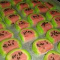 Cooksnap dari Razmi Gusnaldi untuk resep Watermelon Cookies no mixer