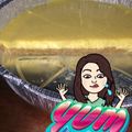 El cooksnap de Mariel cuando hizo Pie de maracuyá.