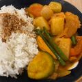 ekitchen's cooksnap of when they made Raisukaree Tofu 🍛.