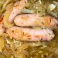 El cooksnap de Andrea Dopico Amado cuando hizo Salchichas frescas con cebolla caramelizada.
