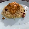 El cooksnap de Mireia cuando hizo Pollo Strogonoff con cous cous.