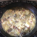 El cooksnap de Xavier Cardenas cuando hizo Setas en Salsa verde (vegan).