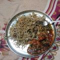 Puja Shaw's cooksnap of when they made স্পাইসি এগ চিলি চিকেন প্রন নুডলস (spicy egg chili chicken noodles recipe in Bengali).