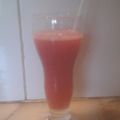 El cooksnap de indi salinas cuando hizo Licuado frutillas y manzana.