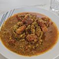 El cooksnap de sandra bayonas Machin cuando hizo Keto-Guiso "Cocinar para Cuatro" de Brócoli, Panceta y Chorizo.