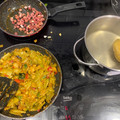 El cooksnap de Valeria Palomo cuando hizo Judías verdes de bote con fritada de pisto.