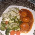 El cooksnap de Yojaira Flores cuando hizo Albóndigas rellenas de queso.