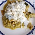 El cooksnap de Adan Hernández cuando hizo Chilaquiles verdes.