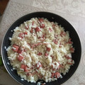 El cooksnap de rikar cuando hizo Arroz con bacon y salchichas.
