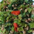 三寶媽 的 雪菜炒肉末 cooksnap