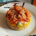 El cooksnap de Eva Paz cuando hizo Tartar de salmón y aguacate.