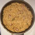 El cooksnap de clasiquisimos cuando hizo Fideos a la cazuela con costilla de cerdo y salchichas.