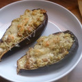 El cooksnap de Geno cuando hizo Berenjenas al estilo marroquí (rellenas de atún y especiadas con cúrcuma y jengibre).