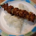 Char 's cooksnap of when they made Asian chicken kabobs.