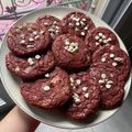 El cooksnap de Luli cuando hizo Cookies red velvet.