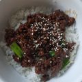 Amber's cooksnap of when they made Mongolian Ground Beef.