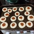 El cooksnap de Vir cuando hizo Ojitos de membrillo y dulce de leche con aceite.
