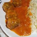 El cooksnap de Miriam T cuando hizo Albóndigas de calamar y espinacas con salsa de azafrán y cúrcuma.