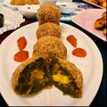 Oindrila Majumdar's cooksnap of when they made নিরামিষ ছানা - পালং এর কাটলেট (Niramish chana palak cutlet recipe in Bengali).