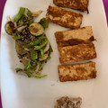 El cooksnap de Laura cuando hizo Tofu con soja y verduras.
