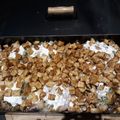 El cooksnap de Mariela Ruffino cuando hizo Pollo a la crema en planchetta de hierro.
