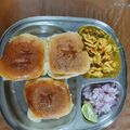 Aastha Patel's cooksnap of when they made Paw bhaji.