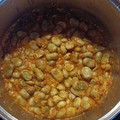 El cooksnap de Ana Calderon cuando hizo Guiso de habas al estilo marroquí/saludable y rico.