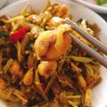 Cooksnap của Thuỷ Ngân khi họ làm theo món Ếch xào xả ớt- món nhậu xem World Cup