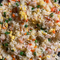El cooksnap de Irene-Guirao cuando hizo Arroz tres delicias.