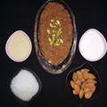 Dipika Bhalla का कुकस्नैप जब उन्होंने बादाम का हलवा (badam ka halwa recipe in Hindi) बनाया था।