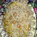 Bushra Mazhar's cooksnap of when they made Chana pulao.