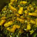 Lovely का कुकस्नैप जब उन्होंने आलू फली की सब्जी (aloo phali ki sabzi recipe in Hindi) बनाया था।