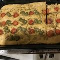 El cooksnap de jczacca cuando hizo Focaccia con harina para pizza.
