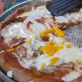 El cooksnap de Karen Piacente cuando hizo Pizza integral sin levadura.